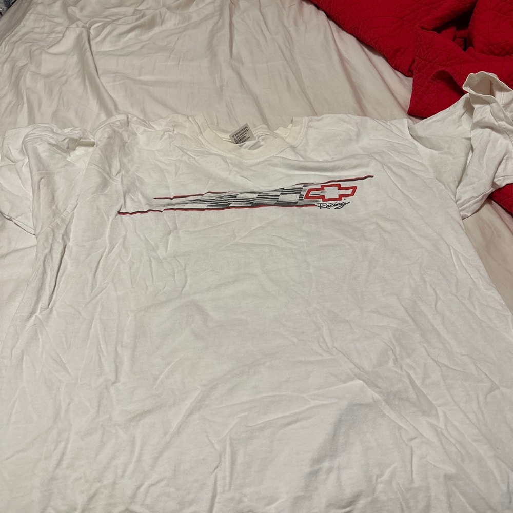 Vintage racing champions apparel chevy racing graphic tee white xl